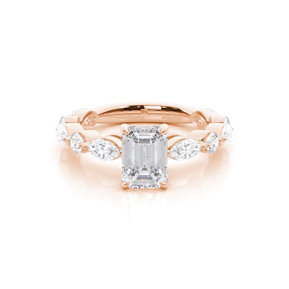 Prong Set Moissanite Engagement Ring
