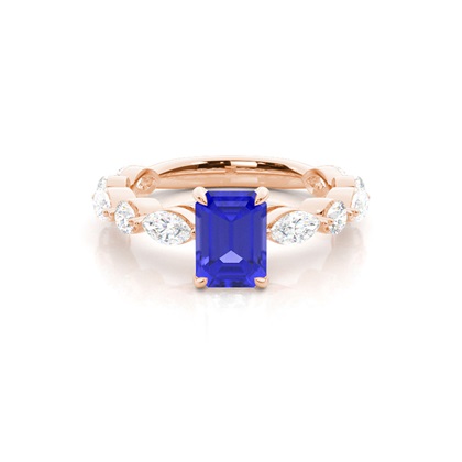 Prong Set Tanzanite Engagement Ring