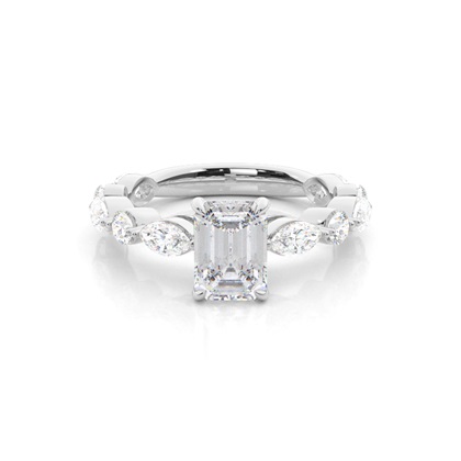 Prong Set Moissanite Engagement Ring