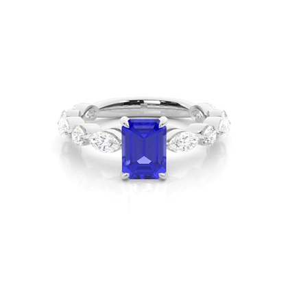 Prong Set Tanzanite Engagement Ring