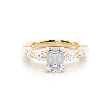 Prong Set Moissanite Engagement Ring