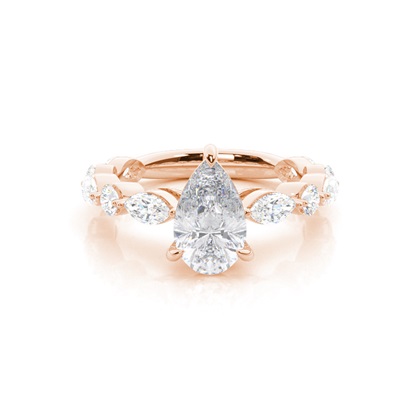 Prong Set Moissanite Engagement Ring