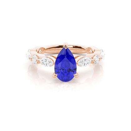 Prong Set Tanzanite Engagement Ring