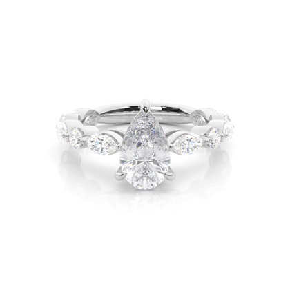 Prong Set Moissanite Engagement Ring