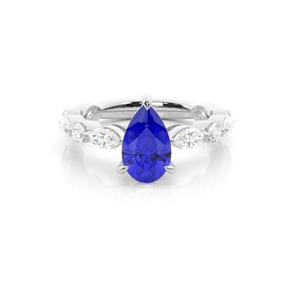 Prong Set Tanzanite Engagement Ring