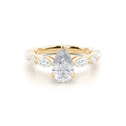 Prong Set Moissanite Engagement Ring