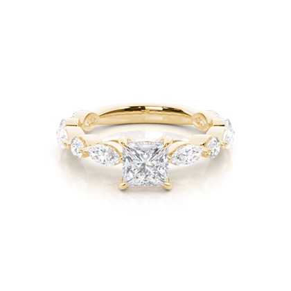 Prong Set Moissanite Engagement Ring