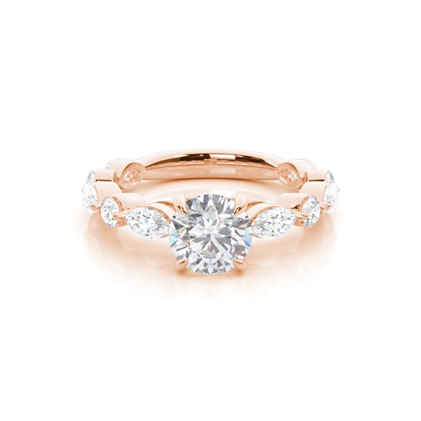 Prong Set Moissanite Engagement Ring