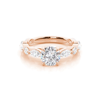 Prong Set Moissanite Engagement Ring