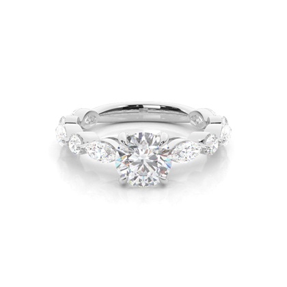Prong Set Moissanite Engagement Ring