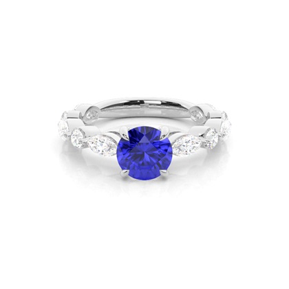 Prong Set Tanzanite Engagement Ring