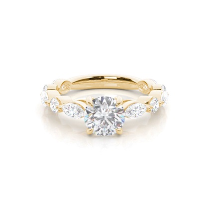 Prong Set Moissanite Engagement Ring
