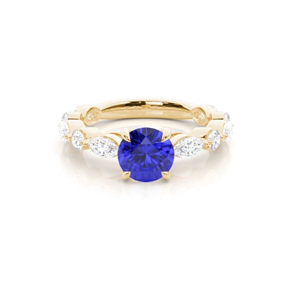 Prong Set Tanzanite Engagement Ring