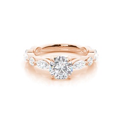 Prong Set Moissanite Engagement Ring