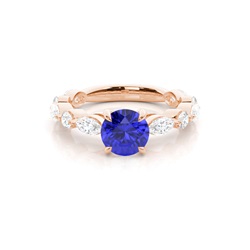 Prong Set Tanzanite Engagement Ring