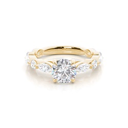 Prong Set Moissanite Engagement Ring