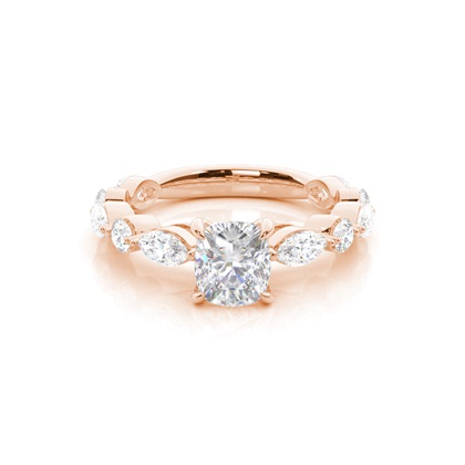 Prong Set Moissanite Engagement Ring