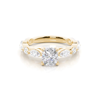Prong Set Moissanite Engagement Ring