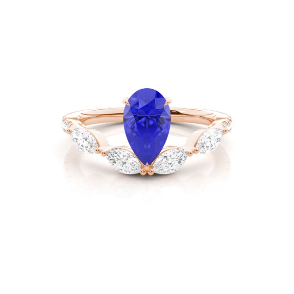 Prong Set Tanzanite Engagement Ring