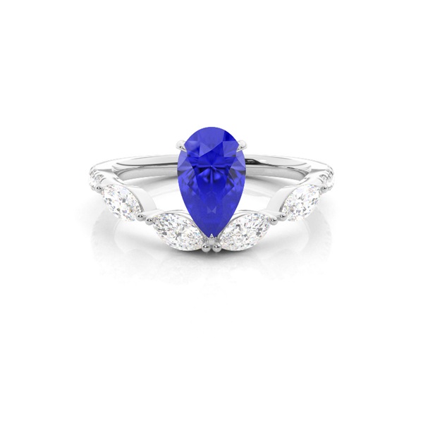 Prong Set Tanzanite Engagement Ring