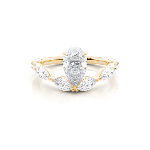 Prong Set Moissanite Engagement Ring