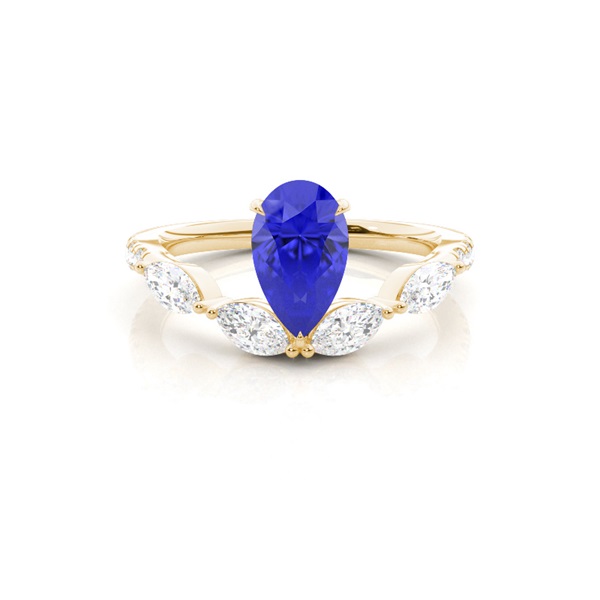 Prong Set Tanzanite Engagement Ring