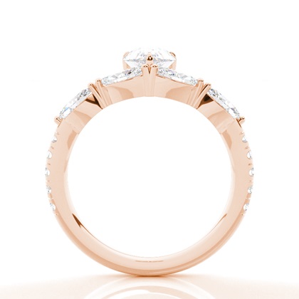 Zinken Moissanit Verlobungsring