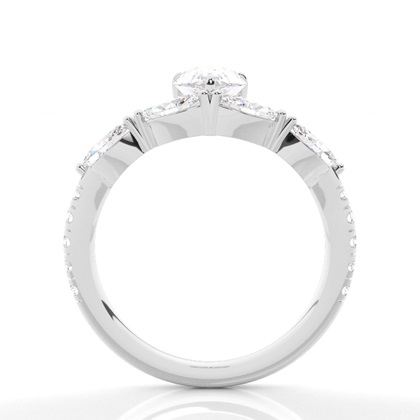 Zinken Moissanit Verlobungsring