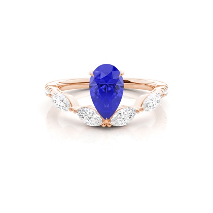 Prong Set Tanzanite Engagement Ring