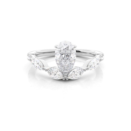 Prong Set Moissanite Engagement Ring