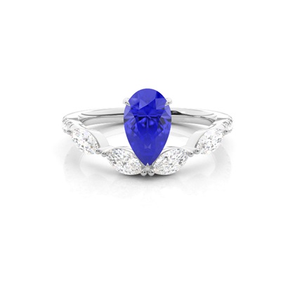 Prong Set Tanzanite Engagement Ring