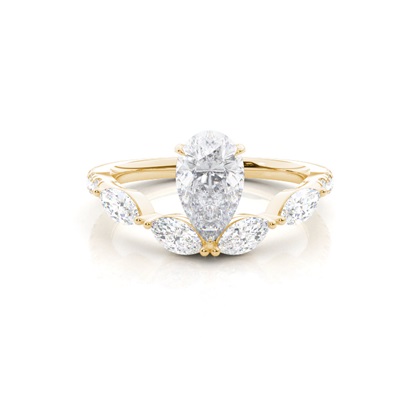 Prong Set Moissanite Engagement Ring
