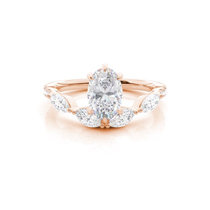 Prong Set Moissanite Engagement Ring