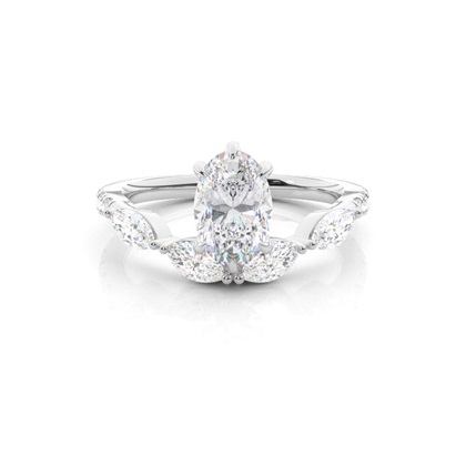 Prong Set Moissanite Engagement Ring