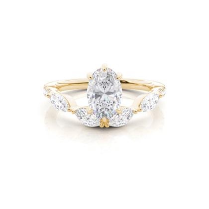 Prong Set Moissanite Engagement Ring