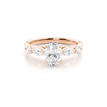 Oval Cut Diamond Rings