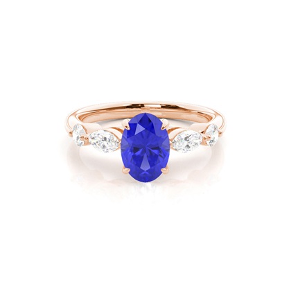 Prong Set Tanzanite Engagement Ring