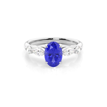 Prong Set Tanzanite Engagement Ring