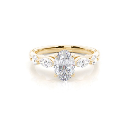 Prong Set Moissanite Engagement Ring