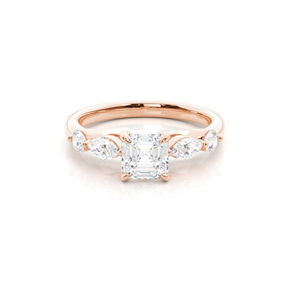Asscher Diamond Rings