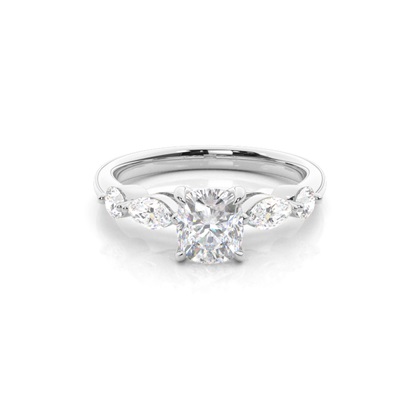 Prong Set Moissanite Engagement Ring