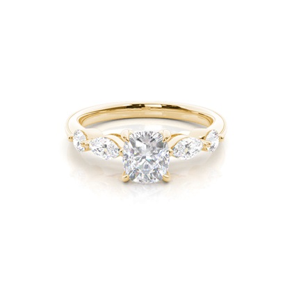 Prong Set Moissanite Engagement Ring