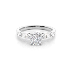 Prong Set Moissanite Engagement Ring