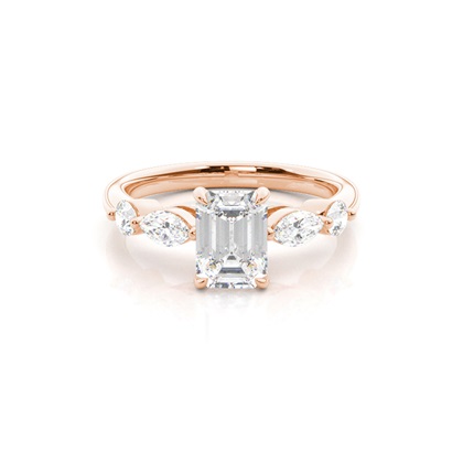 Emerald-Cut Diamond Rings