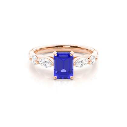 Prong Set Tanzanite Engagement Ring