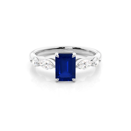 Emerald Gemstone Diamond Engagement Rings