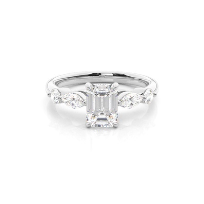 Emerald-Cut Diamond Rings