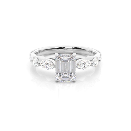 Prong Set Moissanite Engagement Ring
