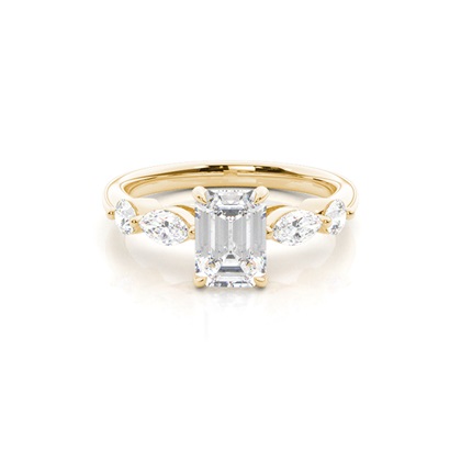 Emerald-Cut Diamond Rings