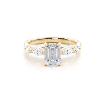 Prong Set Moissanite Engagement Ring